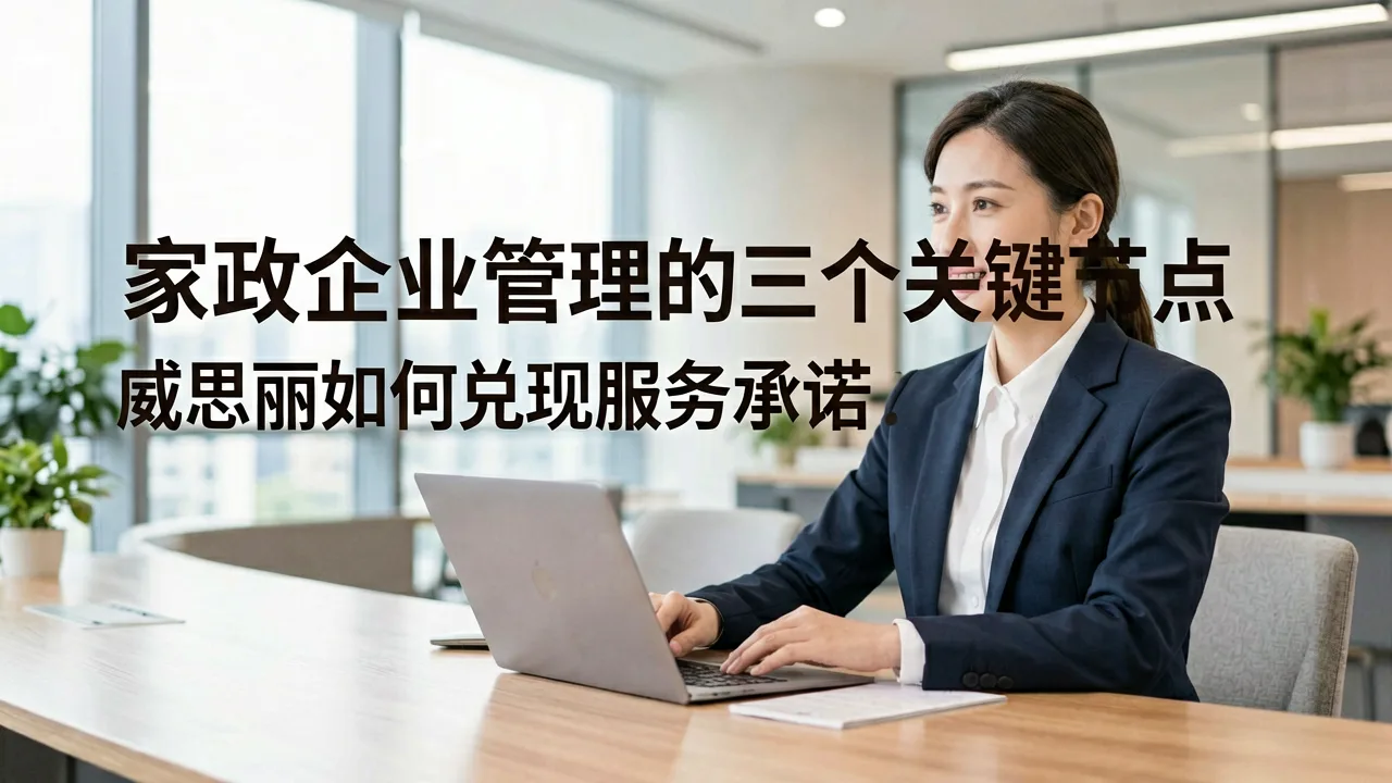 家政企业管理的三个关键节点,威思丽如何兑现服务承诺